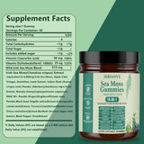 SERSANVE Sea Moss Gummy Vitamins bottle with a measuring spoon
