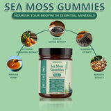 SERSANVE Sea Moss Gummy Vitamins side view showing the label