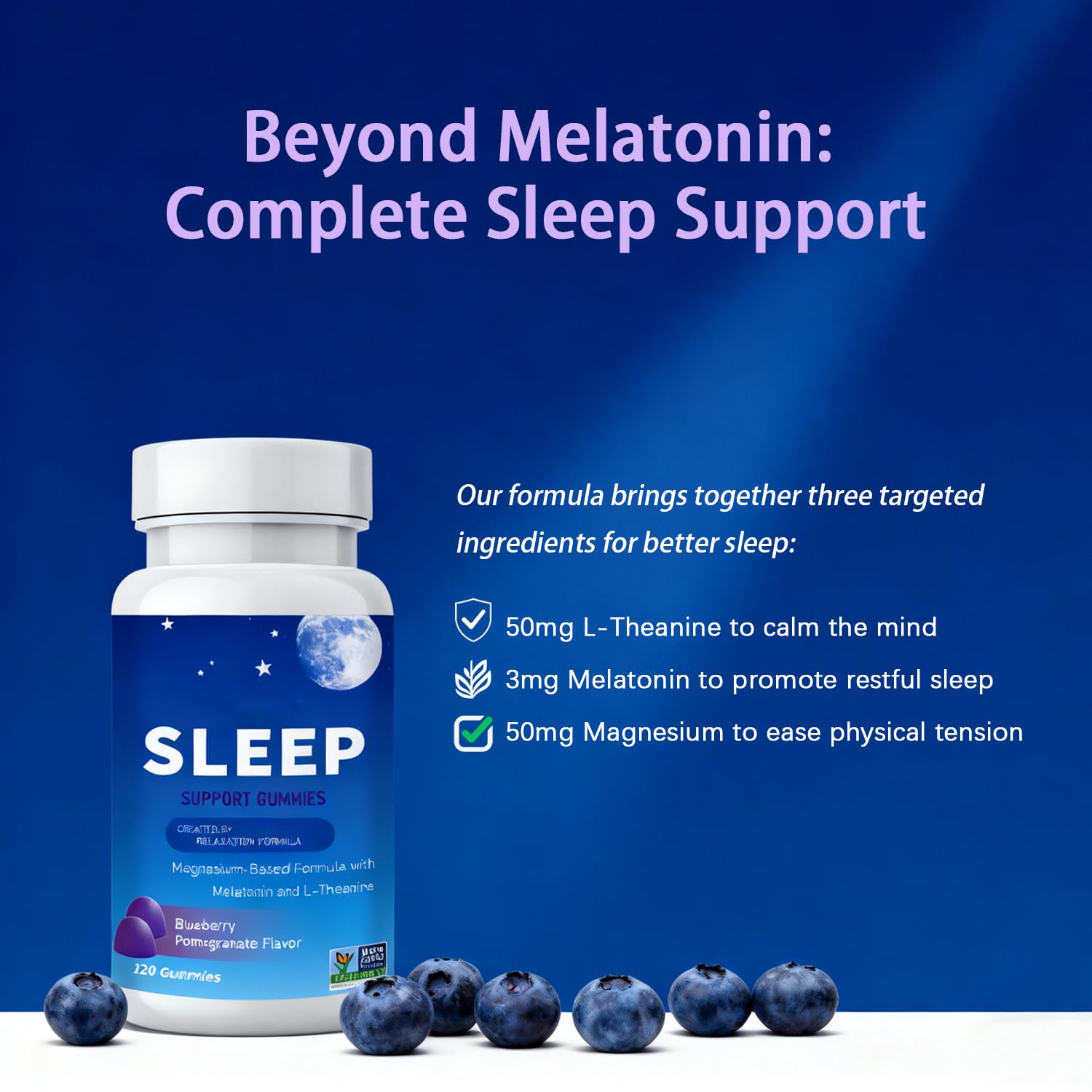 SERSANVE Sleep Gummies lifestyle scene with a bedtime setup