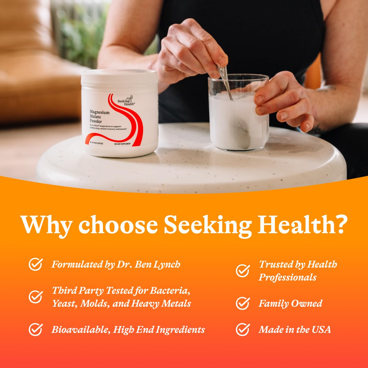 Serving suggestion for Seeking Health Magnesium Supplement Powder