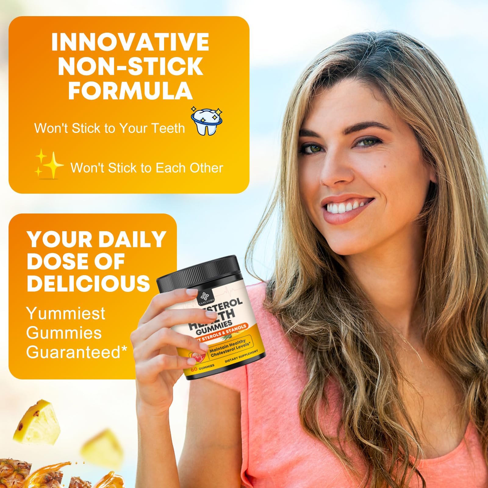 Serving suggestion for YANLUOBO Cholesterol Supplements Gummies