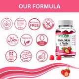 Serving suggestion of GREEN FIELD NUTRITIONS Halal Biotin Gummies
