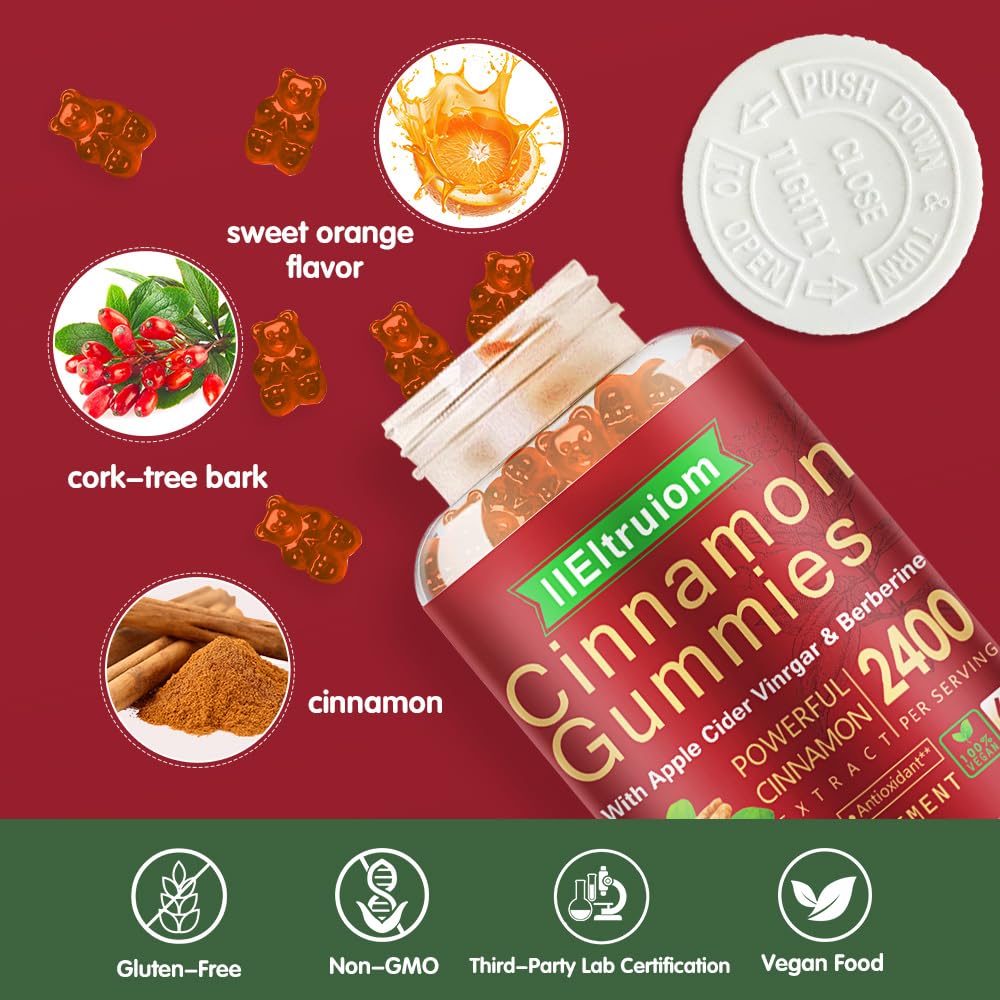 Serving suggestion of IIEltruiom Ceylon Cinnamon Gummies