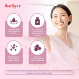 Serving suggestion of MARYRUTH'S Women's Wellness Herbal Drops in water