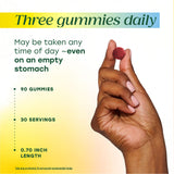 Serving suggestion of MegaFood Women's 55+ Gummies in a bowl