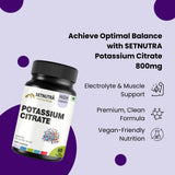 SETNUTRA Well From Within Potassium Citrate Capsules 800mg back view