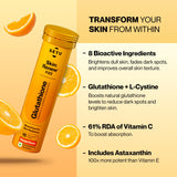 SETU Glutathione Effervescent Tablet dissolving in water