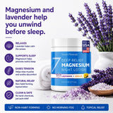 Seven Minerals Deep Relief Magnesium Night Lotion with lavender and arnica ingredients