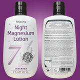 Seven Minerals Lavender Magnesium Lotion application on skin