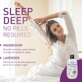 Seven Minerals Lavender Magnesium Lotion bottle side view