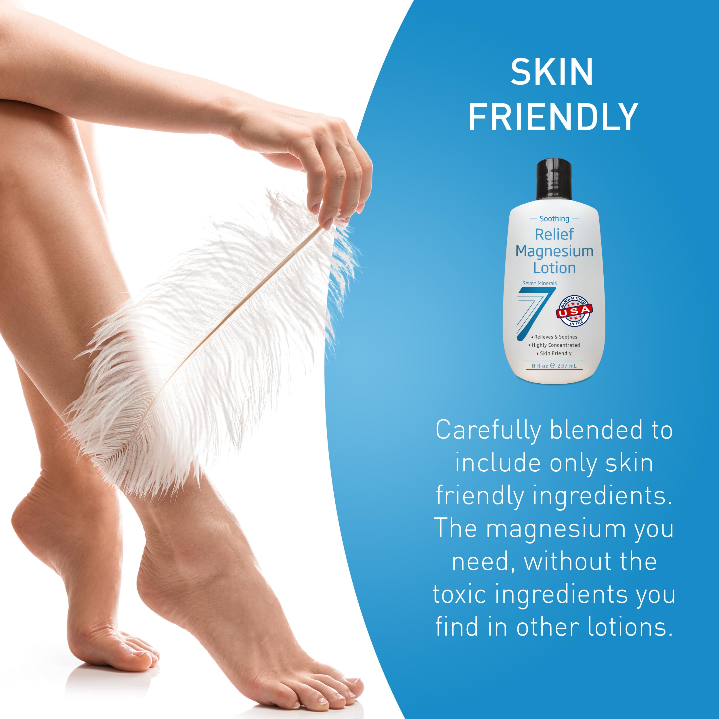 Seven Minerals Magnesium Lotion 222g lifestyle scene