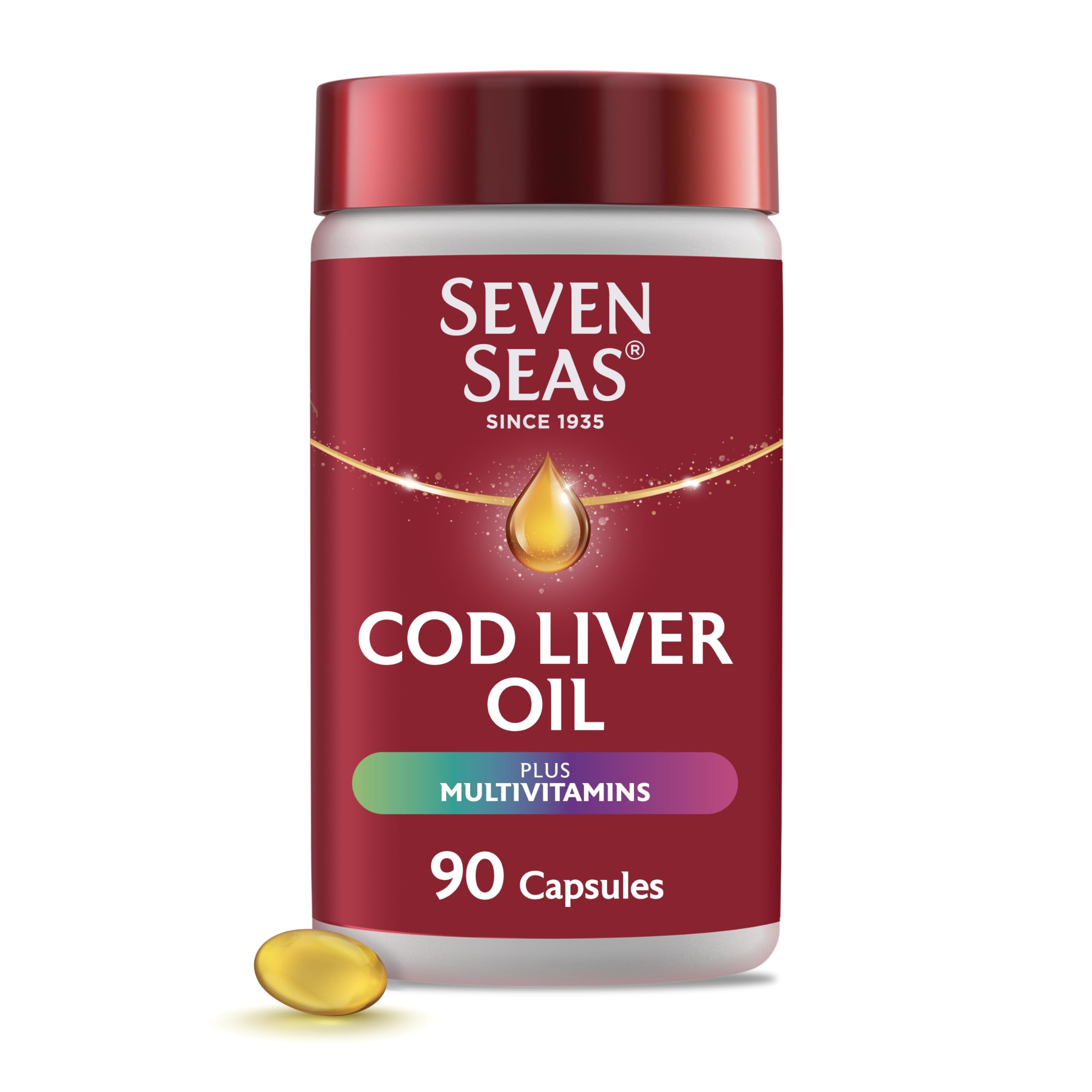 Seven Seas Cod Liver Oil Plus Multivitamins front view