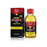 Seven Seas Original Cod Liver Oil 150ml on kitchen counter