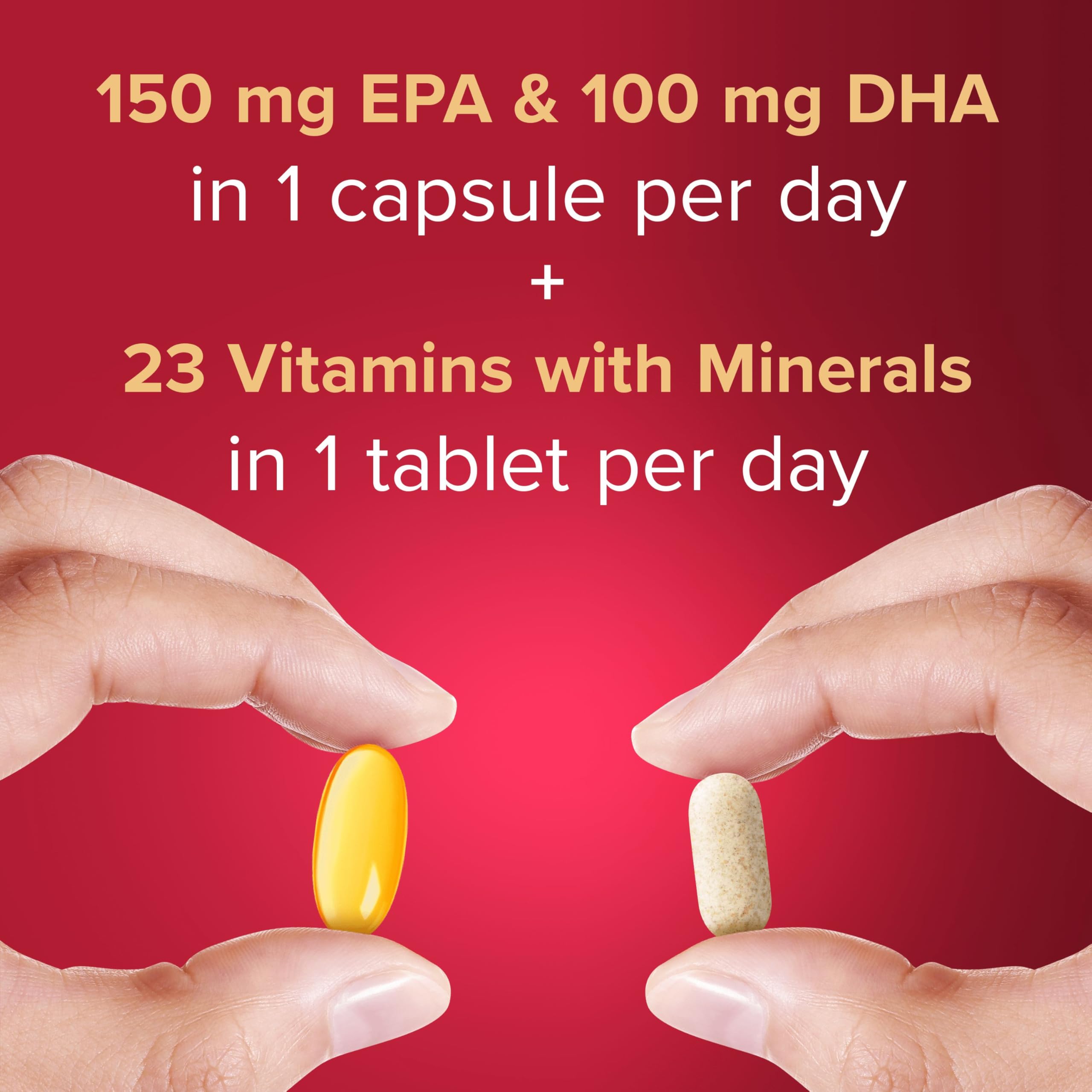 Seven Seas Perfect7 Woman Plus multivitamin capsules in a bowl