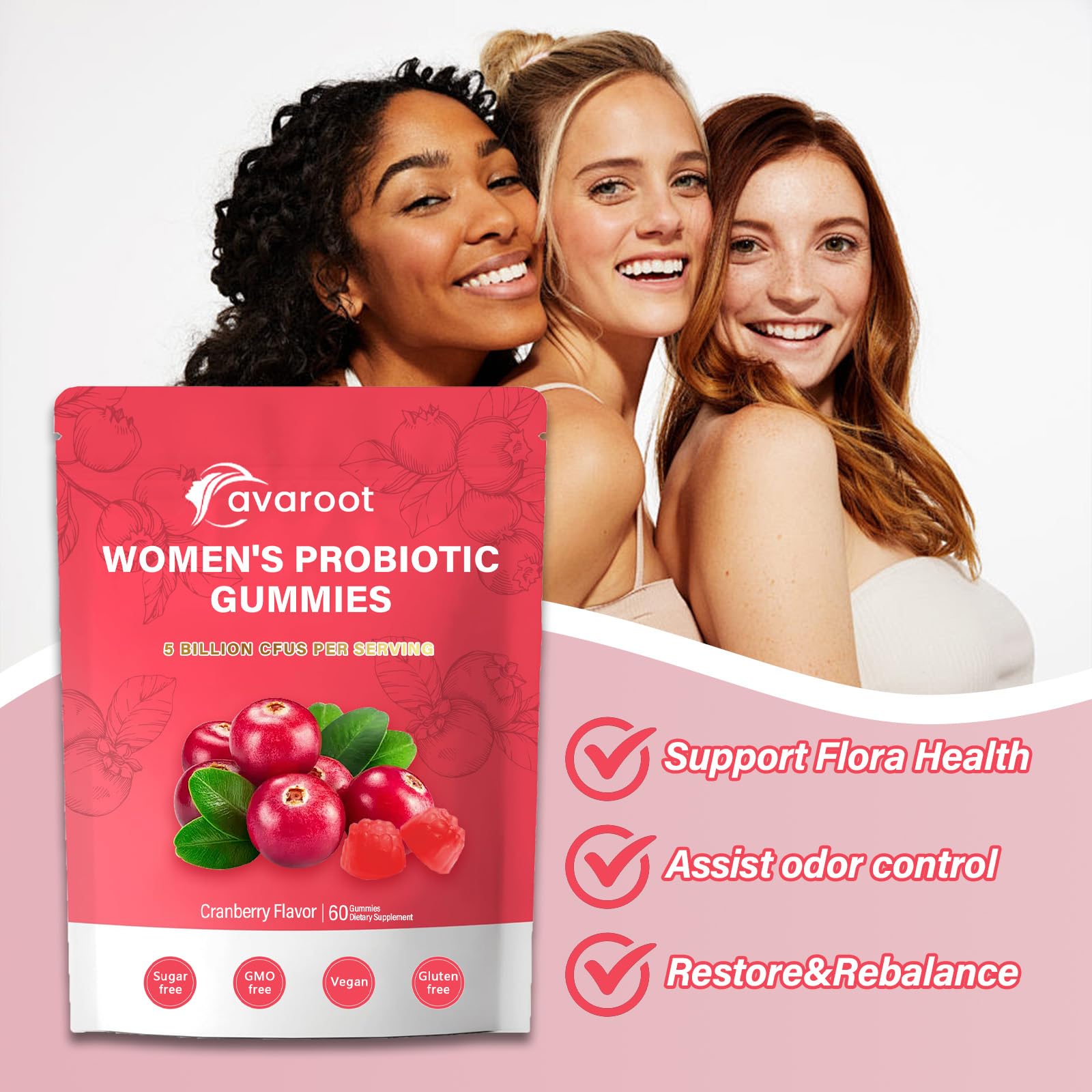 SEYONANA Women's Health Gummies close-up of gummies