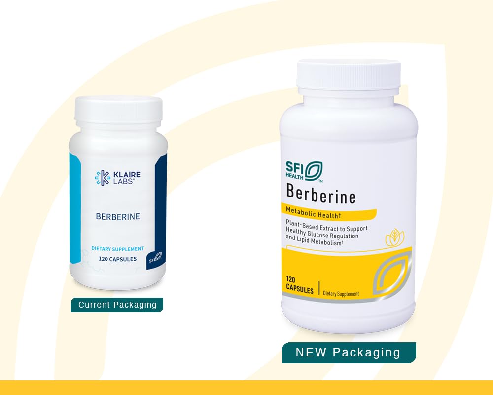 SFI Health Berberine HCI 500mg supplement side view