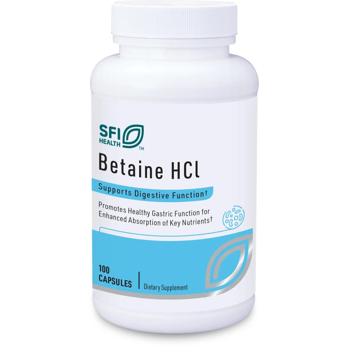 SFI Health Betaine HCl Capsules 648mg front view