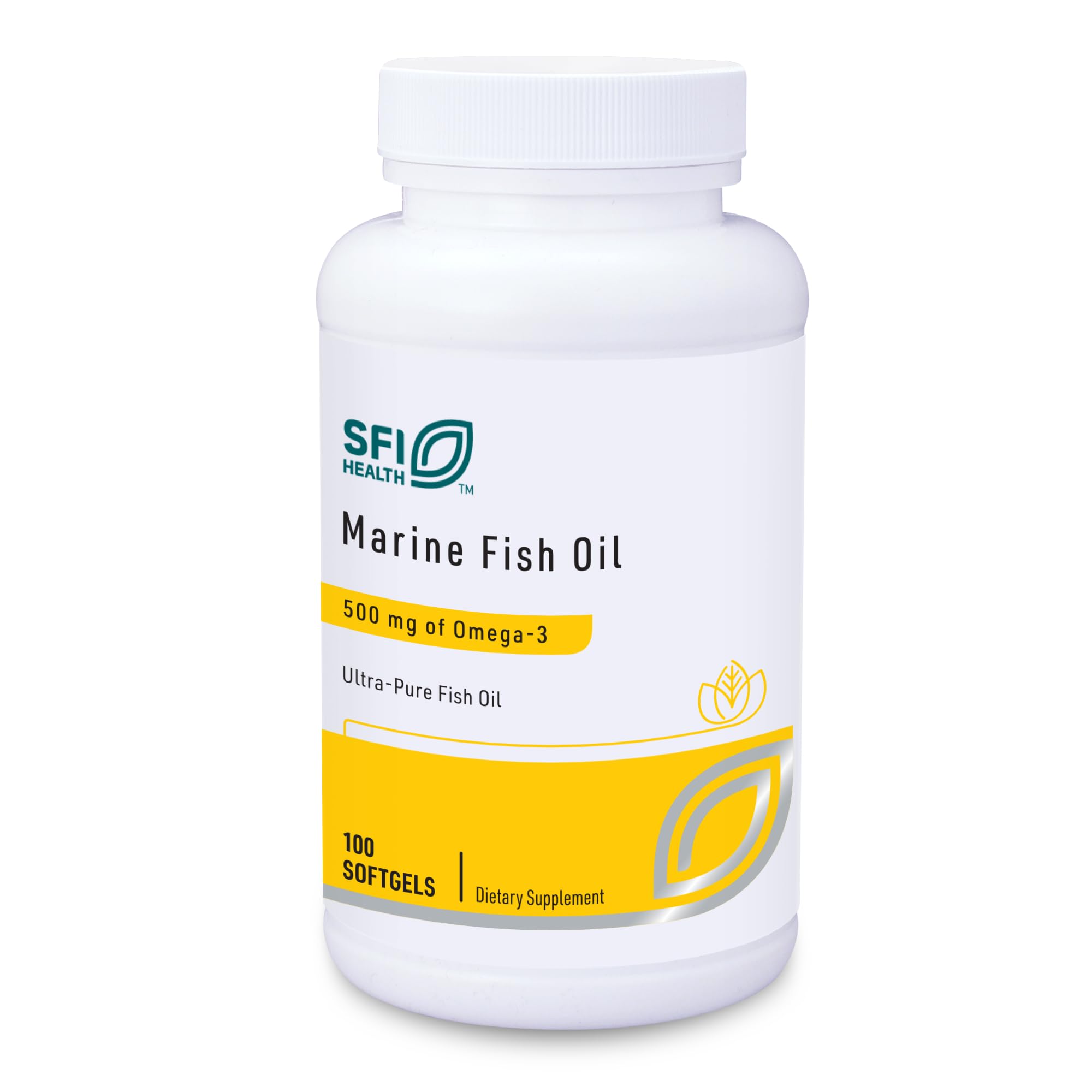 SFI Health Fish Oil Softgels front view with packaging