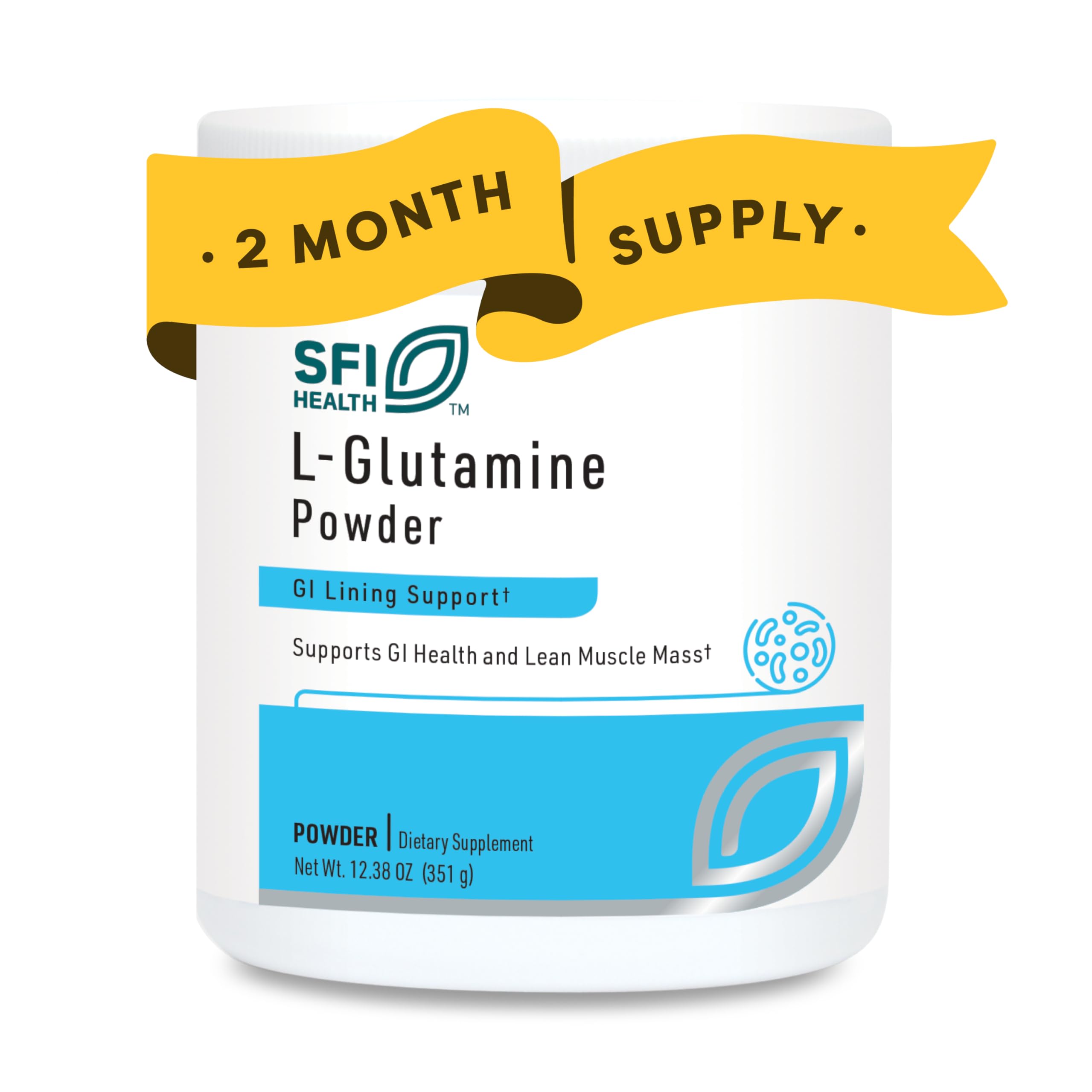 SFI Health L-Glutamine Powder 5000mg front view