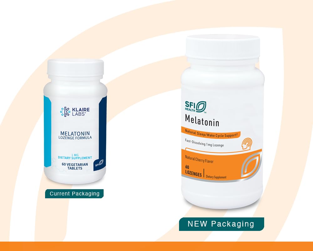 SFI Health Melatonin Lozenge packaging side view