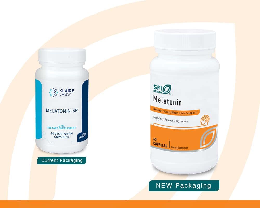 SFI Health Melatonin-SR 60 Capsules side view
