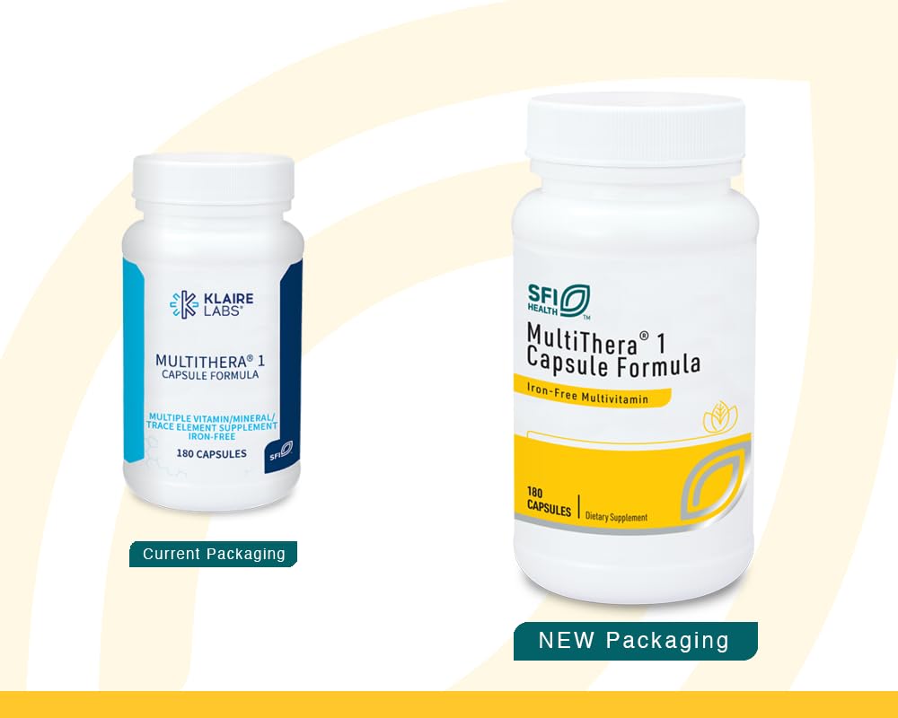 SFI Health MultiThera® 1 Iron-Free Multivitamin Capsules side view