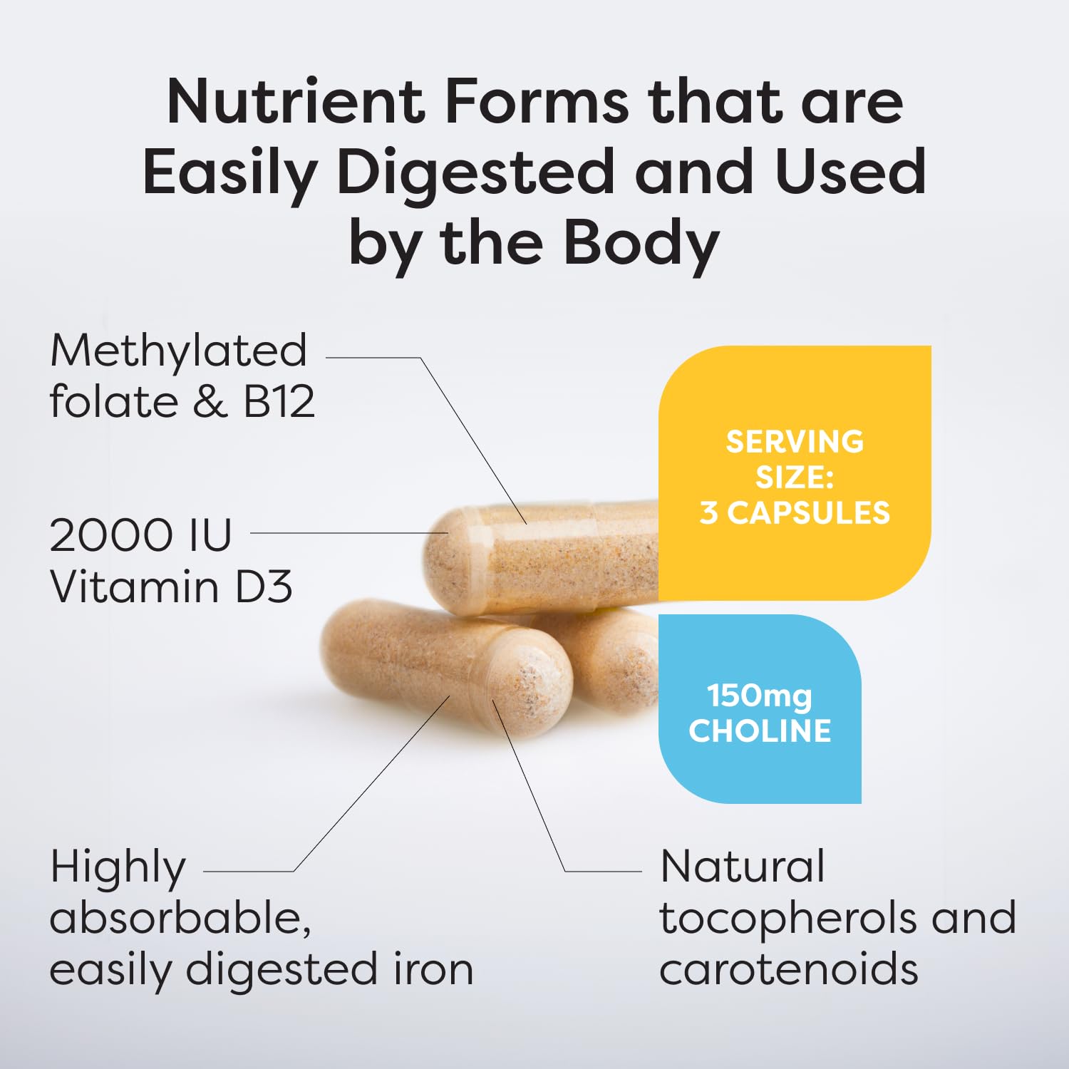 SFI Health Prenatal Vitamins side view