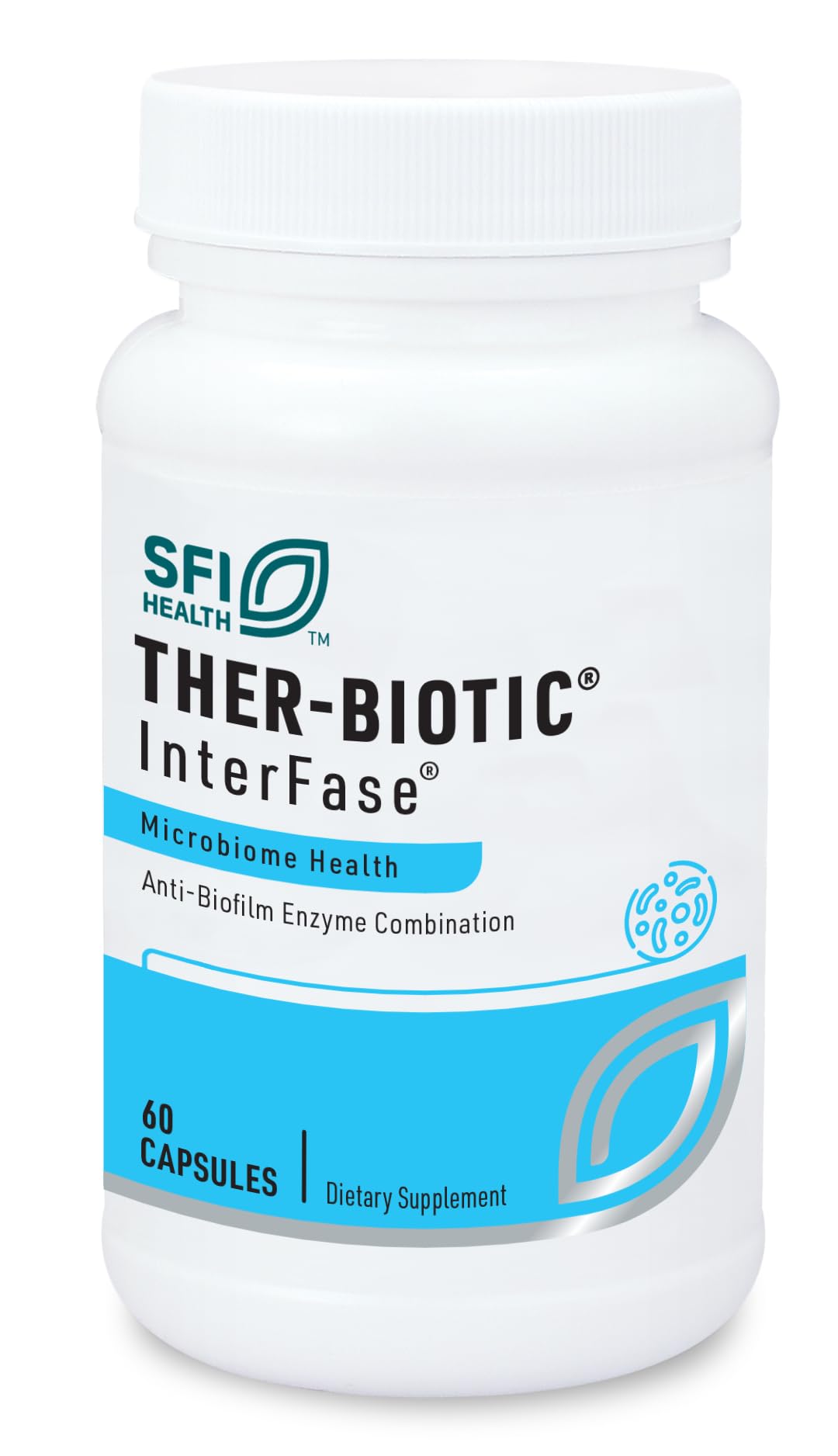SFI Health Ther-Biotic InterFase multi-enzyme supplement front view