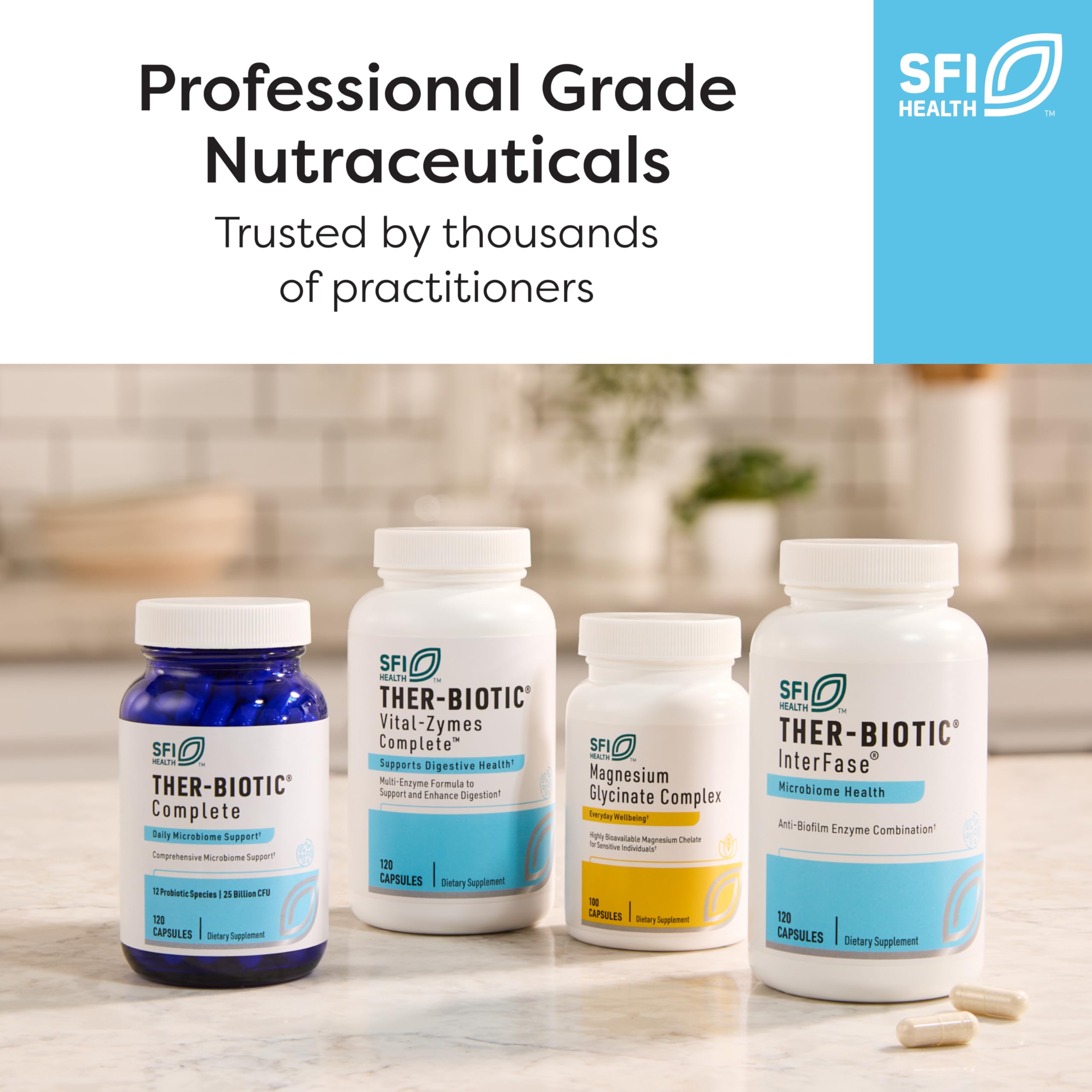 SFI Health Ther-Biotic InterFase multi-enzyme supplement in a health setting