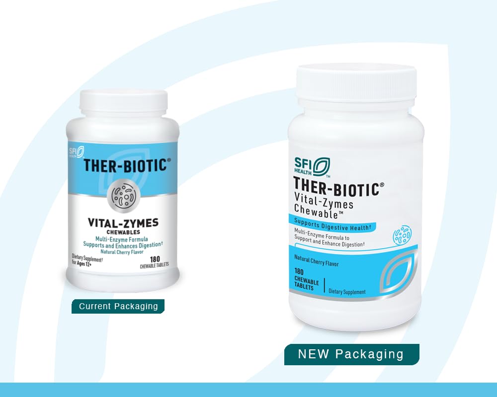 SFI Health Ther-Biotic Vital-Zymes Complete Multi-Enzyme Supplement back view
