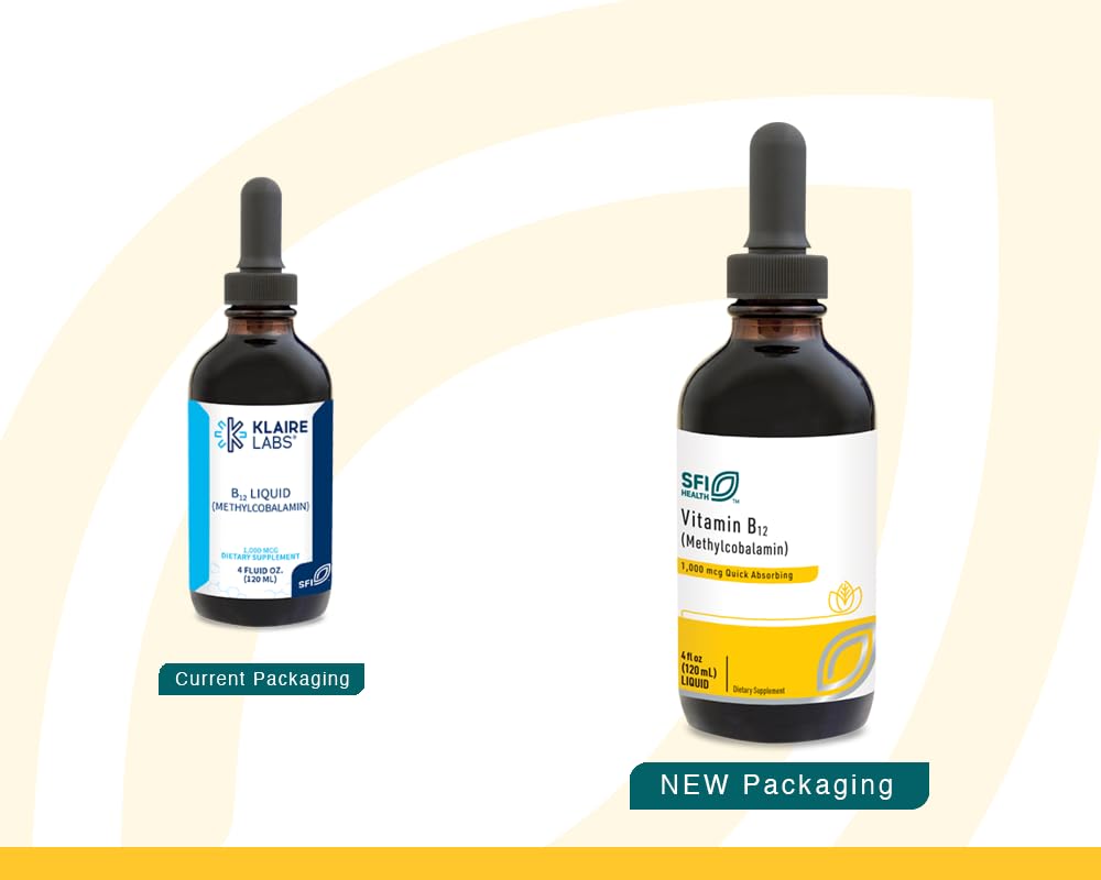 SFI Health Vitamin B12 Liquid Drops 120ml back view
