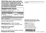 SFI Health Vitamin B12 Liquid Drops 120ml with ingredients