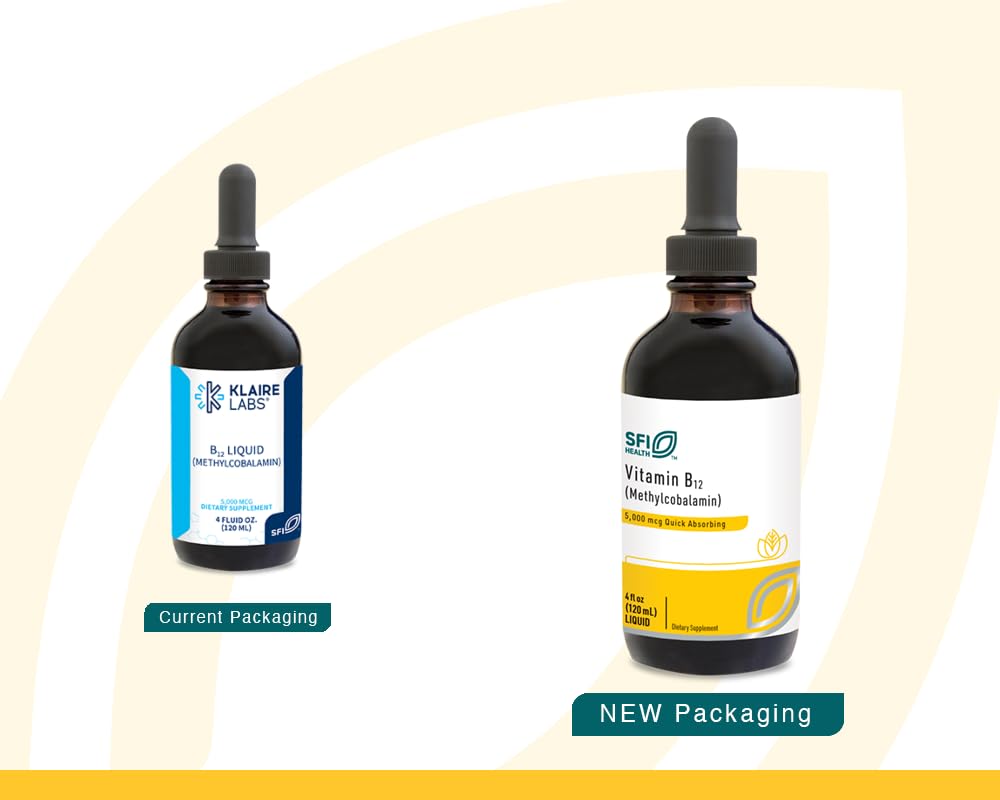 SFI Health Vitamin B12 Methylcobalamin Liquid 5000 mcg dropper