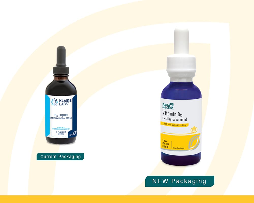 SFI Health Vitamin B12 Methylcobalamin Liquid dropper full