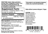 SFI Health Vitamin B12 Methylcobalamin Liquid ingredients list