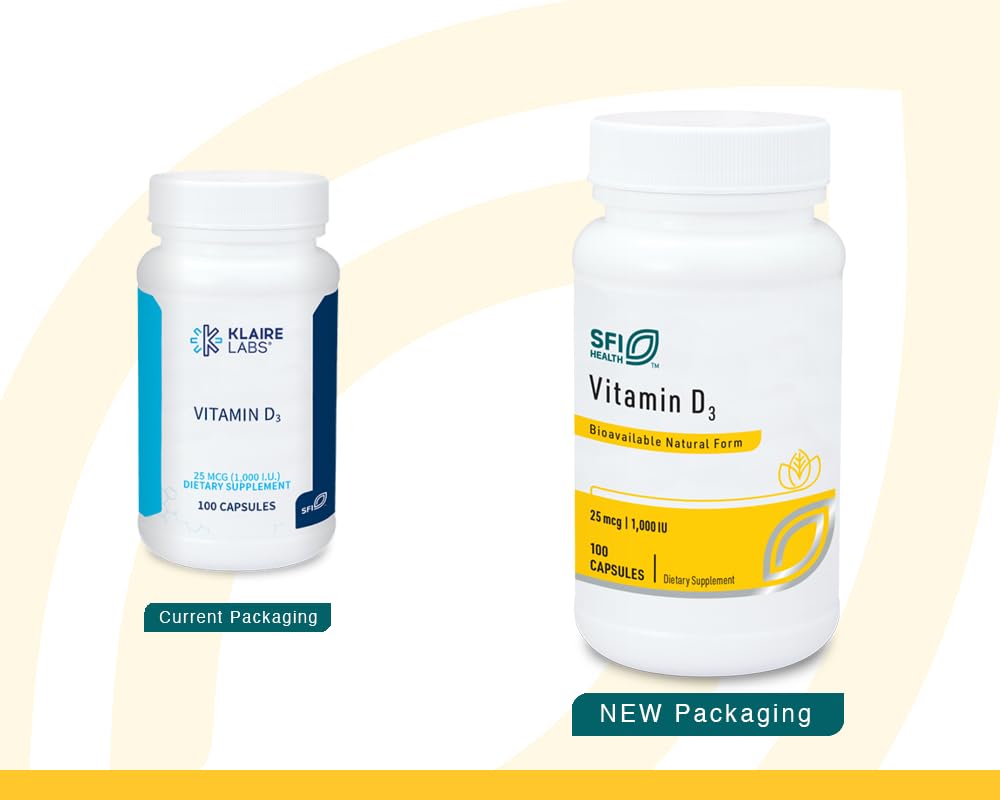 SFI Health Vitamin D3 capsules with packaging