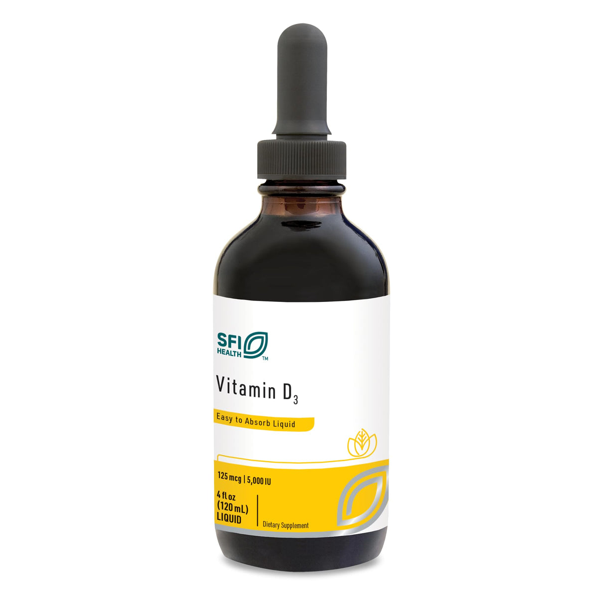 SFI Health Vitamin D3 Liquid Drops 5000 IU front view