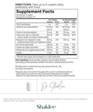 Shaklee Calcium Supplement 1300mg back view with ingredient list