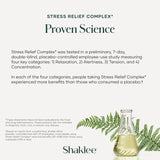 Shaklee Calming Blend Supplement on a wooden table