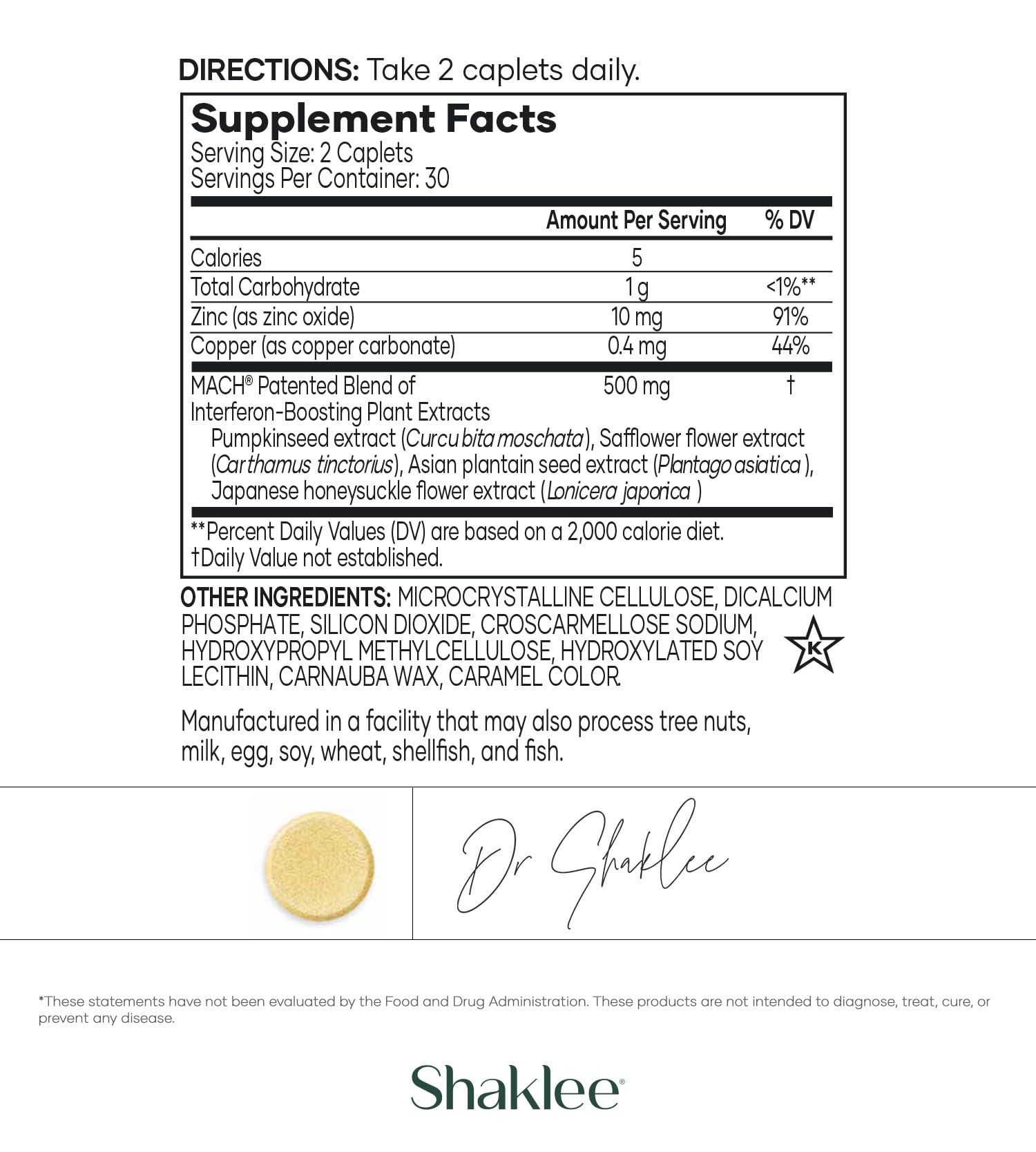 Shaklee Chewable Vita-C Multivitamin 250mg lemon flavour tablet close-up