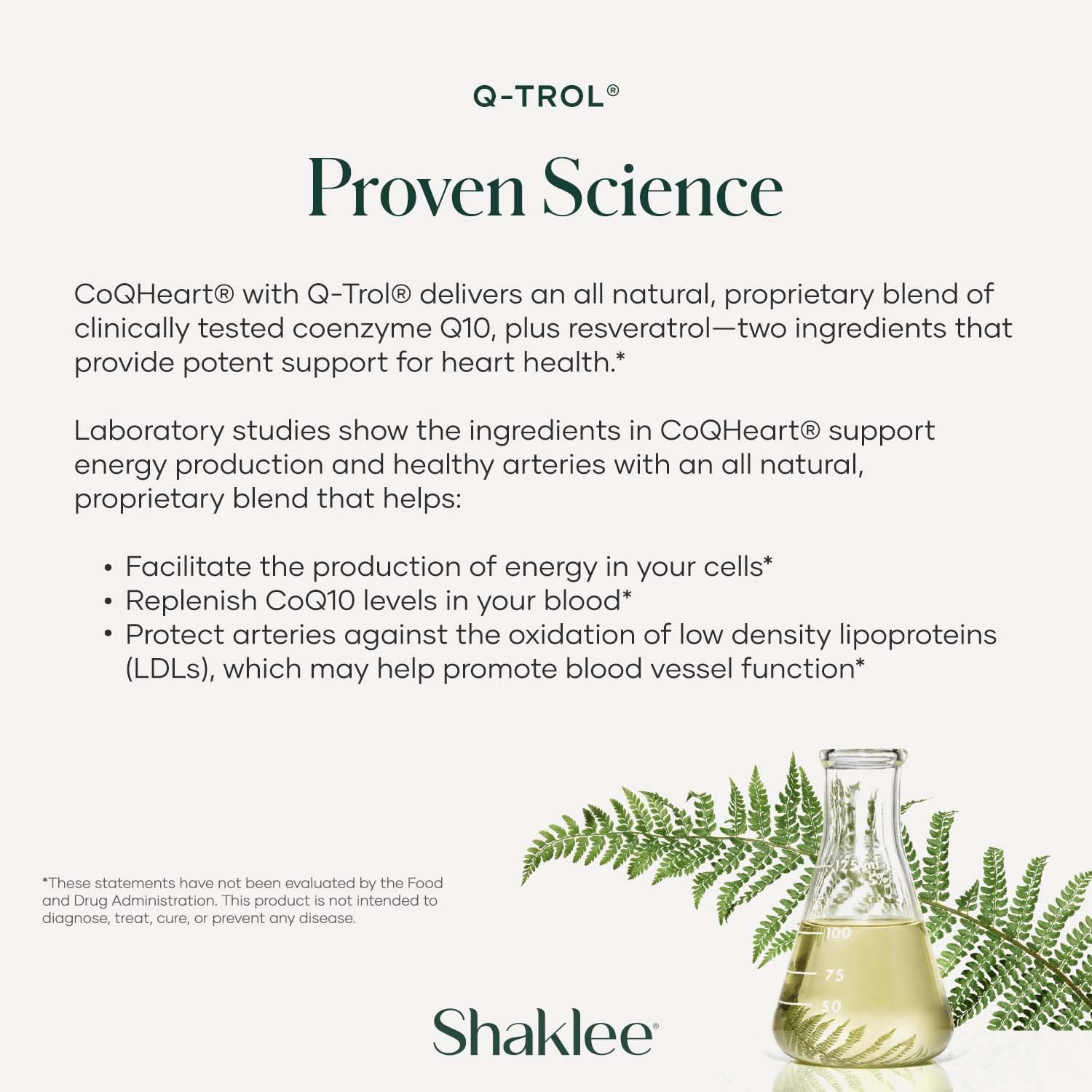 Shaklee CoQHeart with Q-Trol softgels close-up