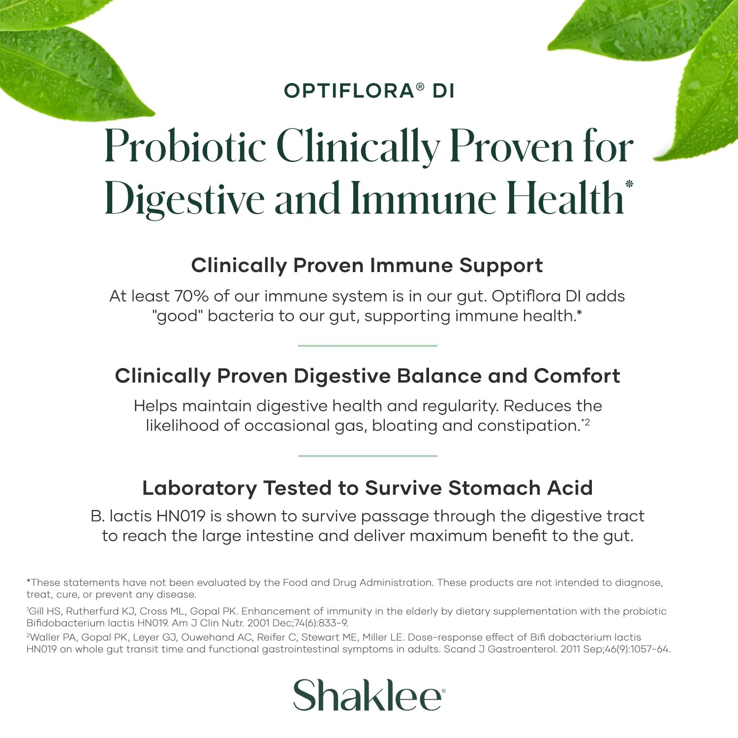 Shaklee Optiflora DI Probiotic 30g packaging