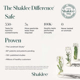 Shaklee Rest & Rewind® Mint Tea Drink Mix with a book and candle for evening routine