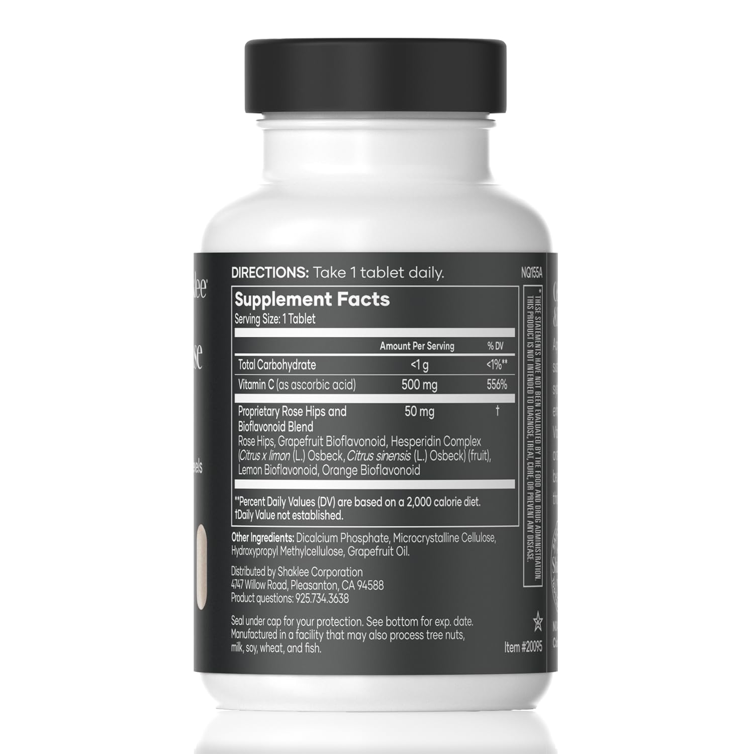 Shaklee Vita-C 500mg capsules side view