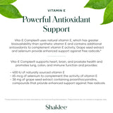 Shaklee Vita-E 400 IU Vitamin E Supplement tablets close-up