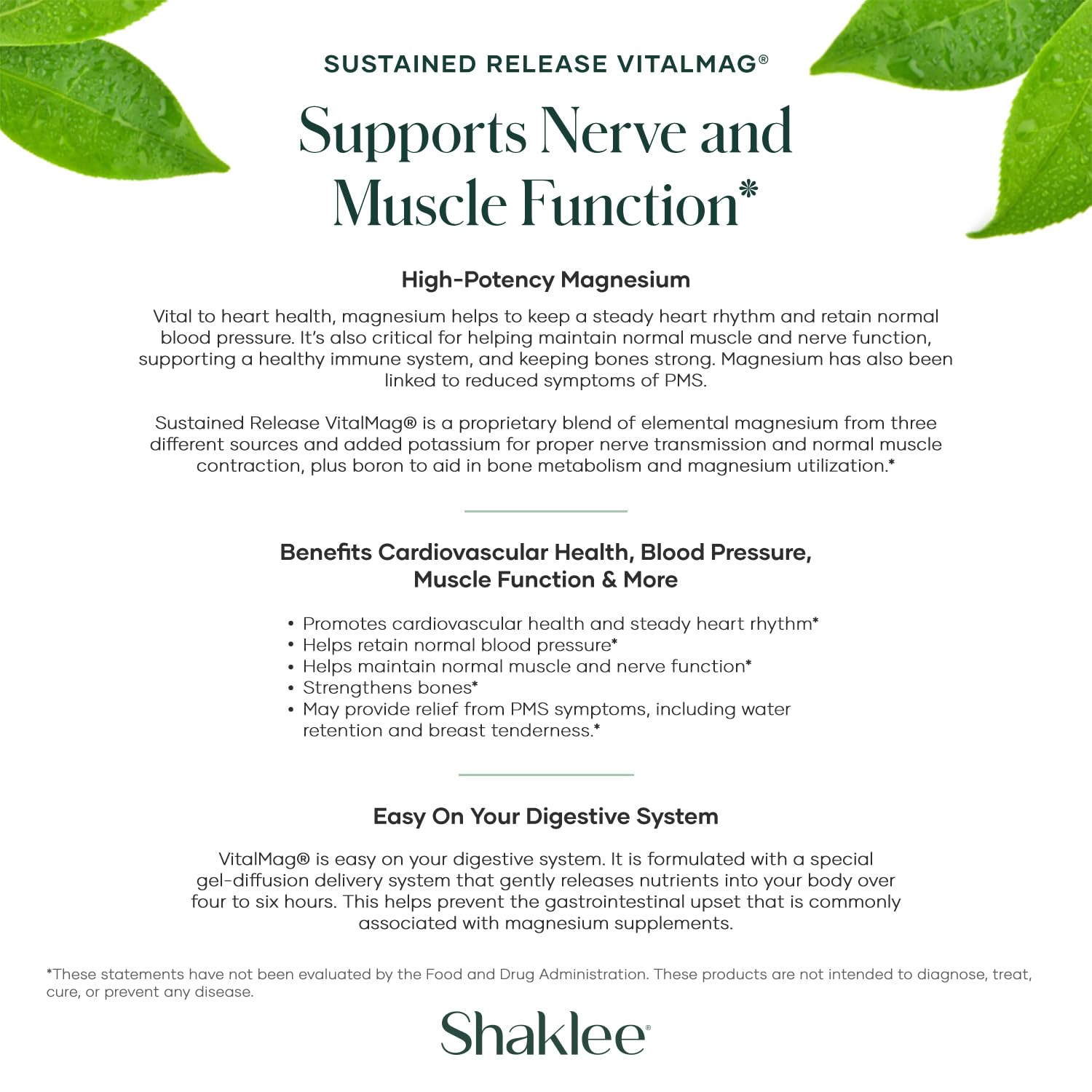Shaklee VitalMag Magnesium Supplement capsules on a wooden surface