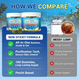 SHANDR Sea Moss Gummies open package with gummies