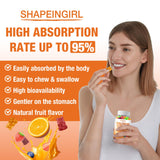 SHAPEINGIRL Calcium Citrate Gummies with a measuring spoon for serving
