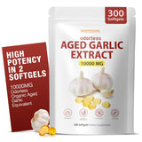 SHAPEINGIRL Garlic Extract 1000mg Softgels with a glass of water