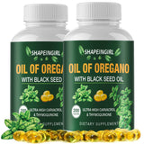 SHAPEINGIRL Organic Oregano Oil Capsules bottle front view